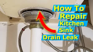 how to repair kitchen sink leak