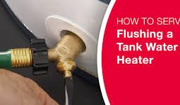 water heater drain valve flush